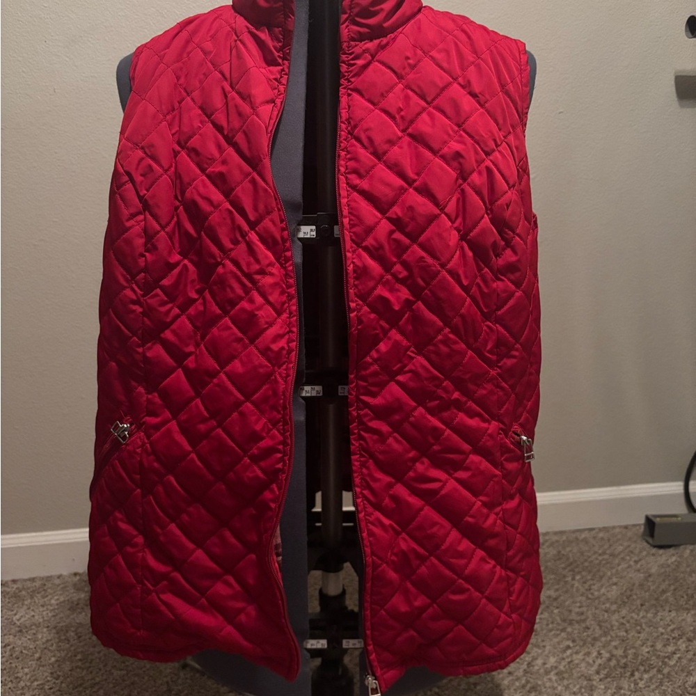 Basic Editions Red Water Proof Women's Vest